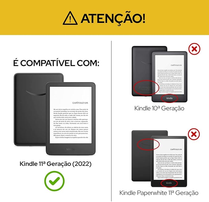 Capinha para Kindle Compatibilidade Capinha para Kindle Compatibilidade