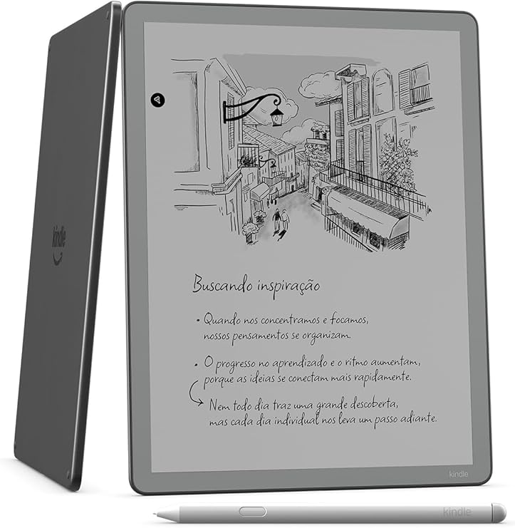 Kindle Scribe sem luz frontal