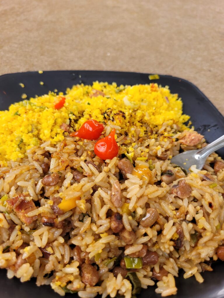 Baião de dois e cuscuz veganos