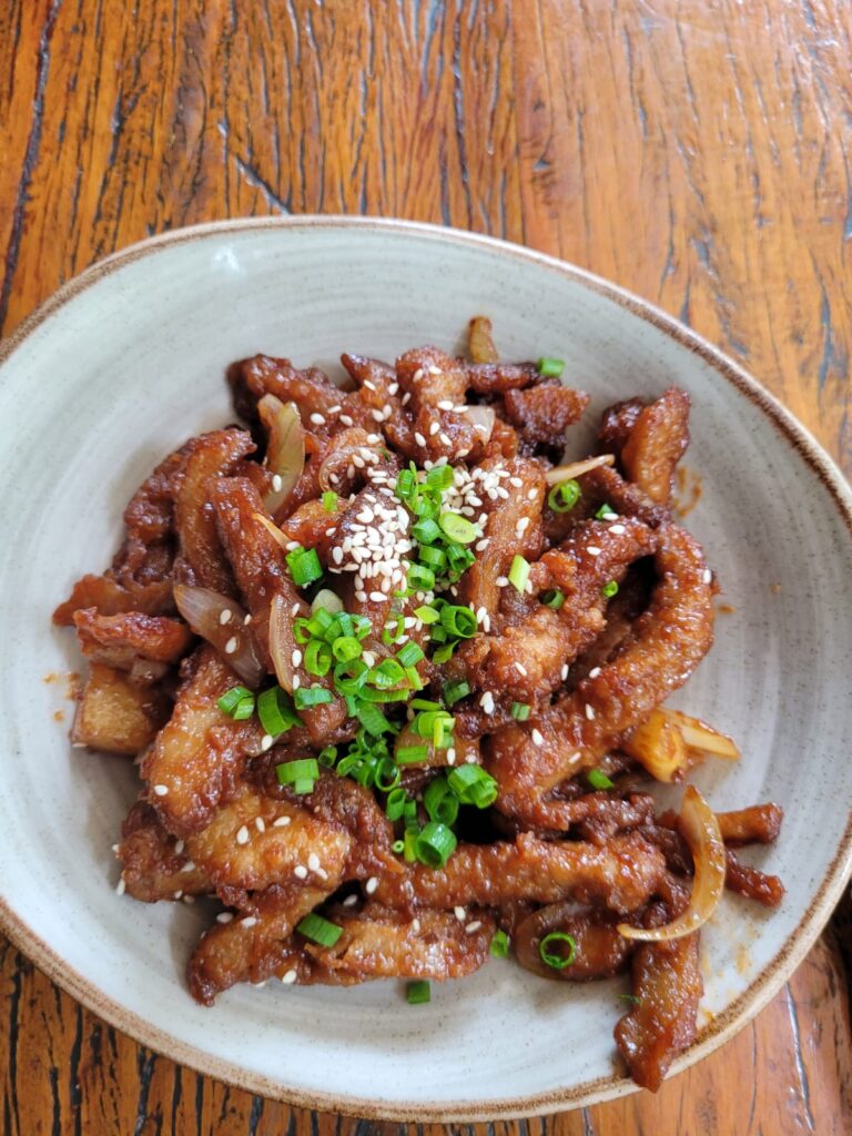 Iscas de Seitan Teva Bistrô Ipanema