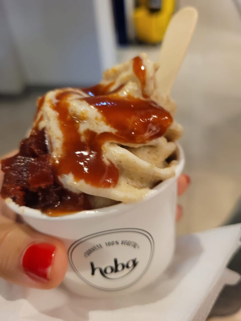 Sorvete vegano Hoba Laranjeiras