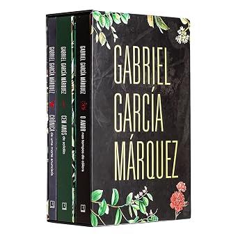 Box dos livros do autor Gabriel García Marquez - Cem anos de solidão, crônica de uma morte anunciada e o amor nos tempos do cólera