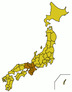 Kansai: região do Japão localizada no centro-sul de Honshu.